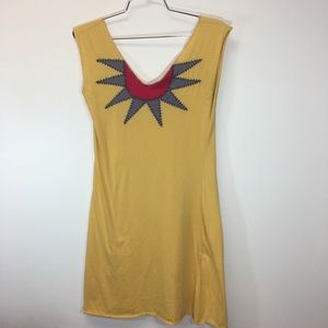 Synergy Organic Size Medium Embroidered Tank Dress